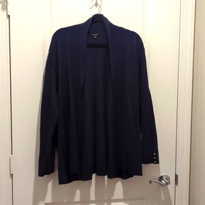 Verve Ami Navy Open Front Cardigan Size 3x